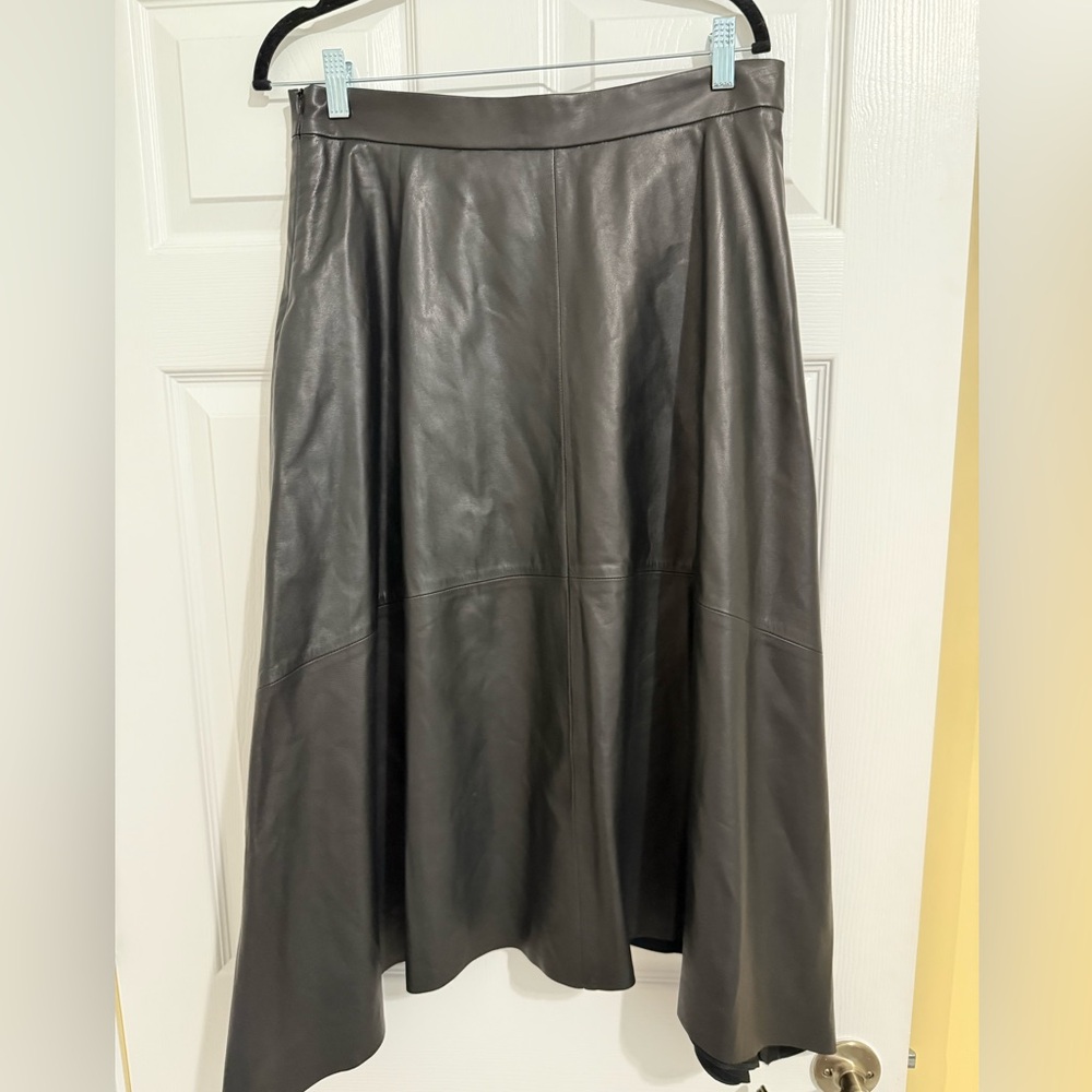 Brunello Cucinelli leather skirt